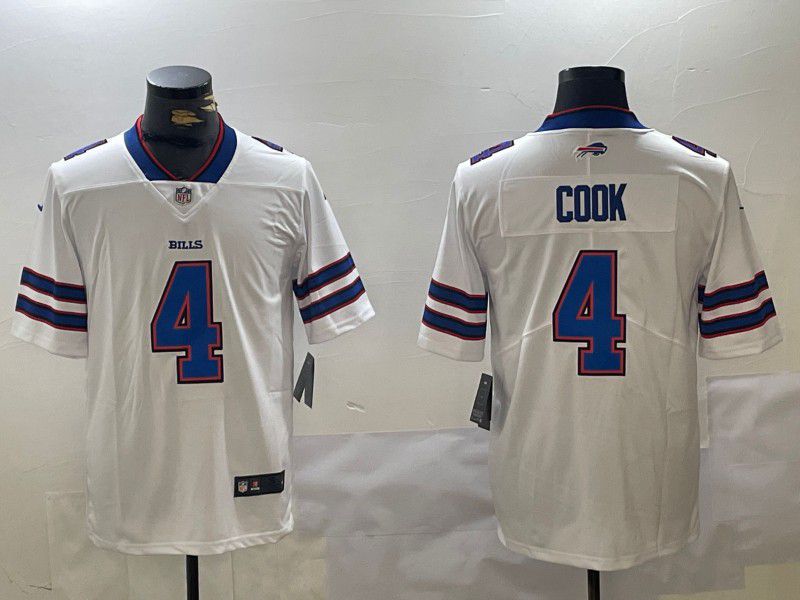 Men Buffalo Bills #4 James Cook White 2024 Nike Vapor Limited NFL Jersey->indianapolis colts->NFL Jersey